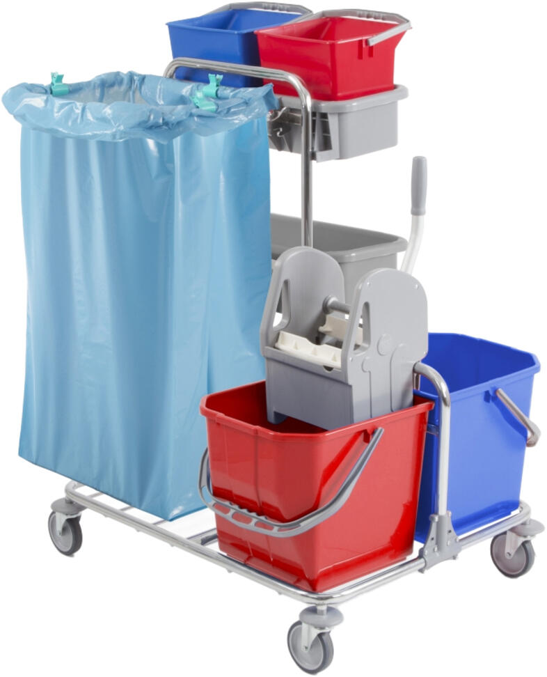 Takarítókocsi TTS Techno 20 2×25 liter felmosóvödör