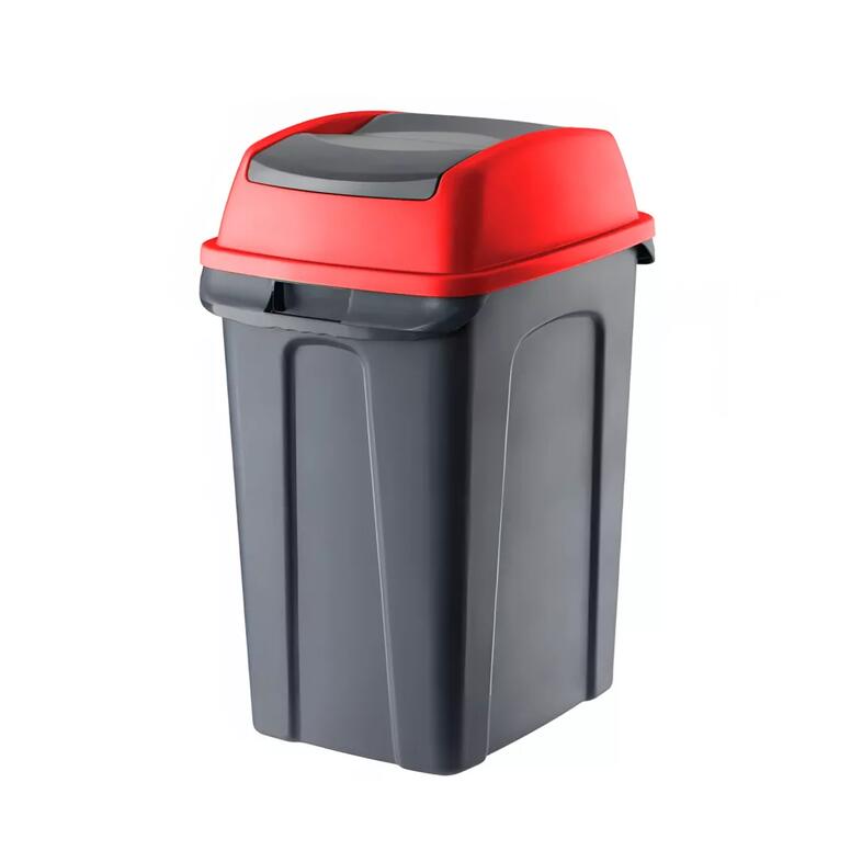 Hippo billen�fedeles szelekt�v hullad�kgy�jt� m�anyag 50 liter piros