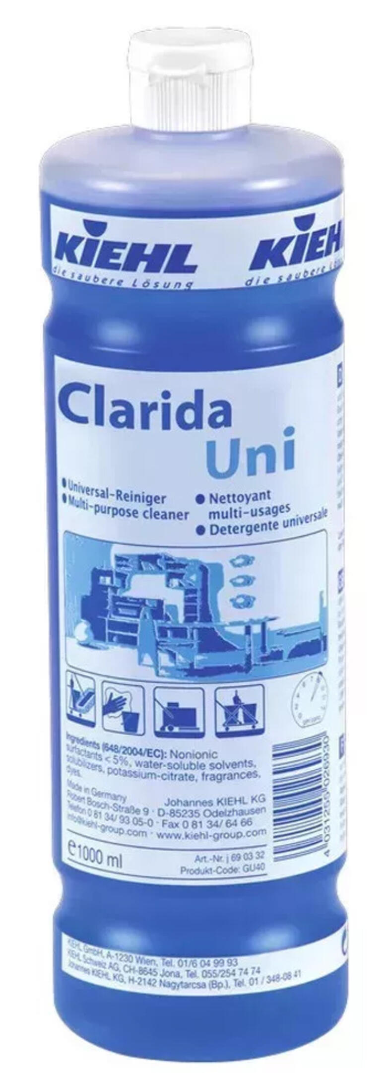 Clarida Uni ltalnos kzi s gpi tiszttszer 1 liter