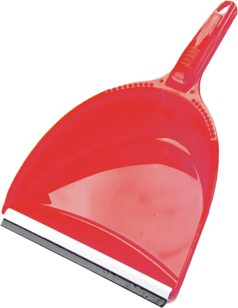 Uctem Plas szemetes lapt gumillel piros 23 cm