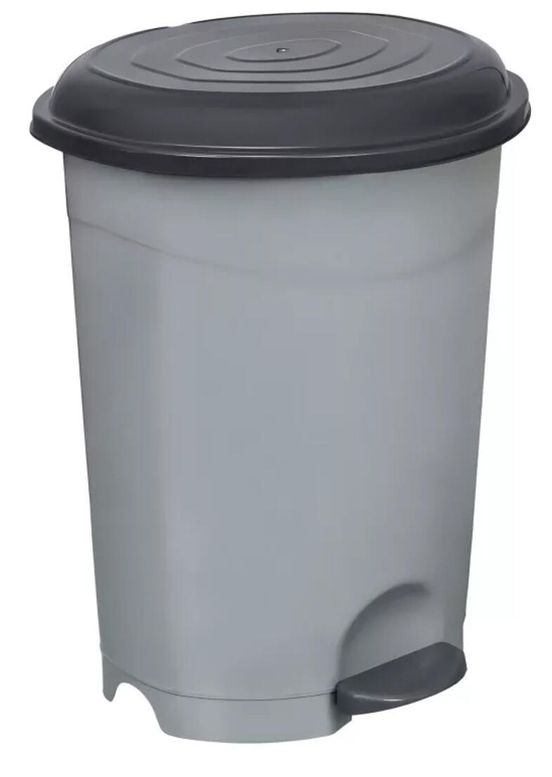 Luxury l�bped�los szemetes m�anyag kivehet� m�anyag v�d�r 22 liter sz�rke