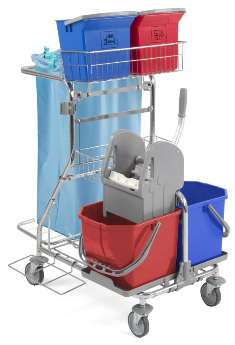 Takarítókocsi TTS Modular 112 2×15 liter felmosóvödör